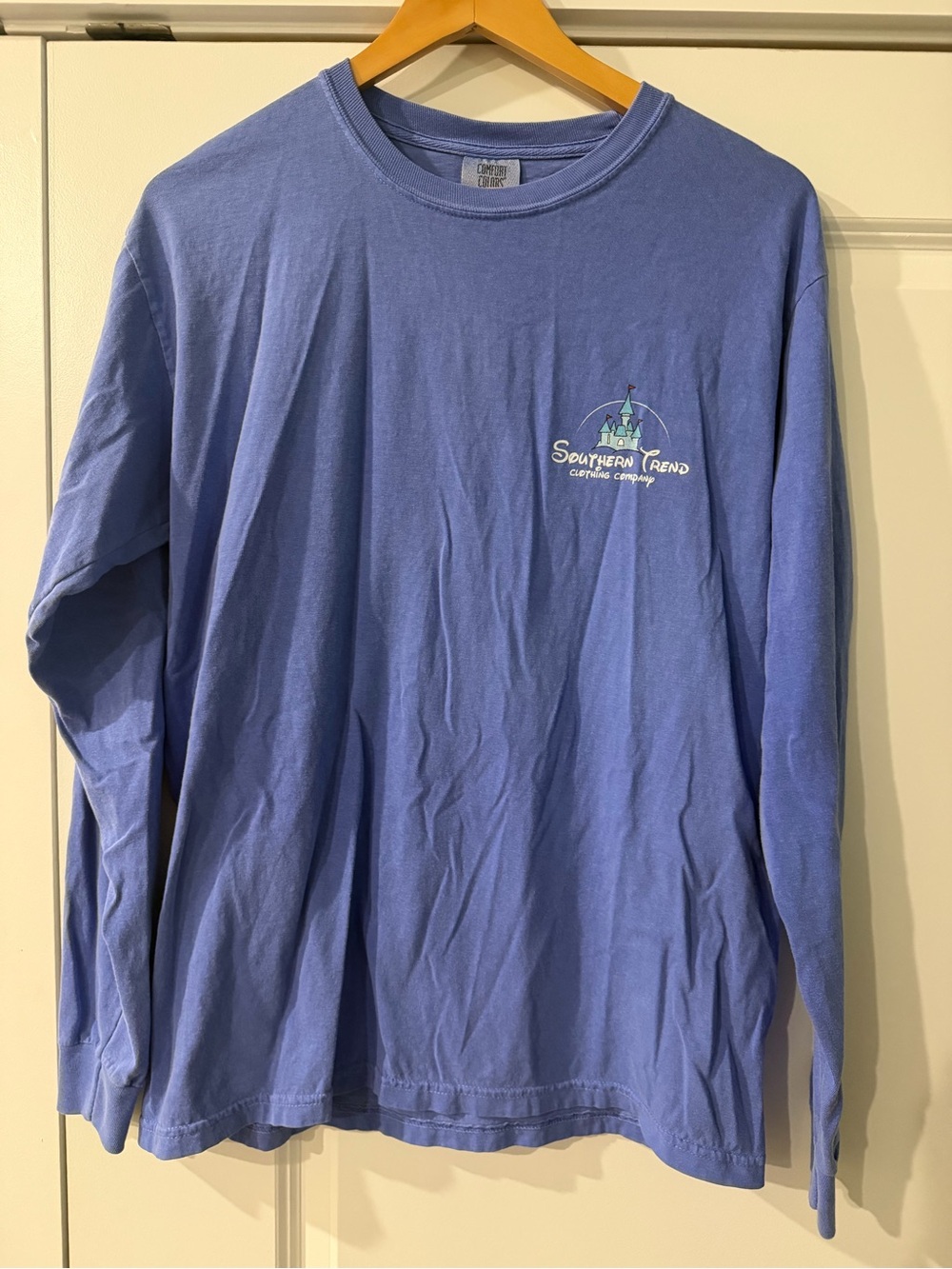 Southern Trend Disney  Long Sleeve Tee - Blue